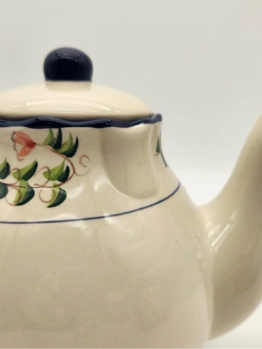 Vintage Cracker Barrel Porcelain Rooster Teapot Farmhouse Kitchen‎ Cottagecore
